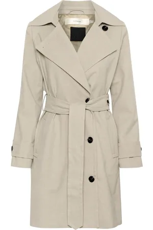 INWEAR Frakke, Dame, , M, Uld, Stilfuld Trenchcoat Jakke Haze Melange
