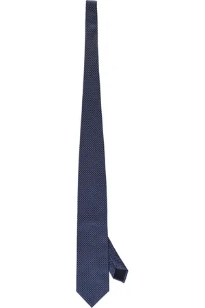 corneliani Tilbehør, Herre, Blå, ONE SIZE, Silke Jacquard Slips