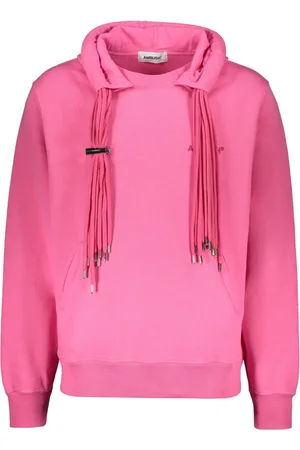 AMBUSH Sweathshirts & Hoodies, Herre, Lyserød, S, Bomuld, Hættetrøje med broderet logo