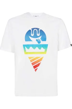ICECREAM Top, Herre, Hvid, S, Bomuld, Cotton T-shirt med frontprint