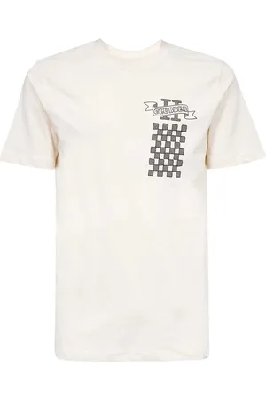 Les Deux Top, Herre, , S, Bomuld, Ribbet Crew-neck T-shirt med print