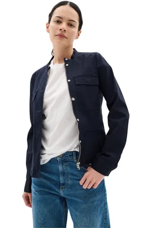 INWEAR Jakke, Dame, Blå, S, Marineblå jakke med brystlommer