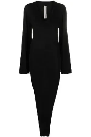 Rick Owens Kjole, Dame, Sort, S, Uld, Stilfuld kjole til enhver lejlighed