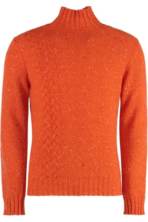 Malo Strik, Herre, , M, Cashmere, Heather Cashmere Turtleneck Sweater