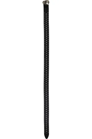 Alexander McQueen Tilbehør, Herre, Sort, 85 CM, Læder, Klassisk Læderbælte 100% Kalv