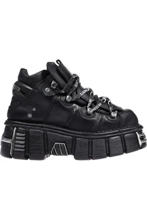 Vetements Sko, Dame, Sort, 35 EU, Læder, Platform Sneakers