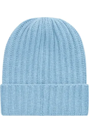 Malo Tilbehør, unisex, Blå, ONE SIZE, Uld, Kashmir Ribstrikket Beanie Hat