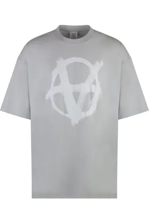 Vetements Top, Herre, Grå, S, Bomuld, Anarki Bomuld T-shirt