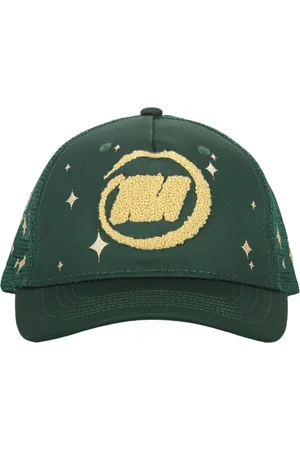 MARKET Tilbehør, Herre, Grøn, ONE SIZE, Polyester, Broderet Baseball Cap med Netryg
