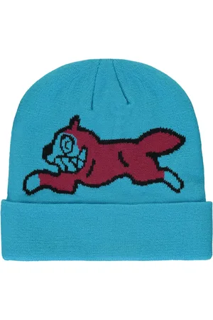 ICECREAM Tilbehør, Herre, Blå, ONE SIZE, Uld, Logo Intarsia Strikket Beanie Hat