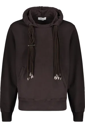 AMBUSH Sweathshirts & Hoodies, Herre, Brun, S, Bomuld, Hættetrøje med broderi og lommer