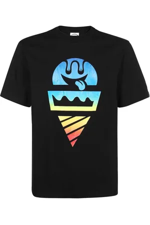 ICECREAM Top, Herre, Sort, M, Bomuld, Forprintet bomuld T-shirt