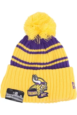 New Era Tilbehør, Herre, Gul, ONE SIZE, Uld, NFL Sideline Pom Pom Beanie Hat