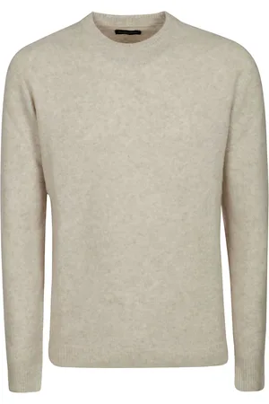 Roberto Collina Strik, Herre, , M, Cashmere, Kashmir Crew Neck Sweater