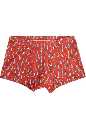 MC2 SAINT BARTH Undertøj, Herre, Rød, S, Uld, Bubble Print Boxershorts Begrænset Juleudgave