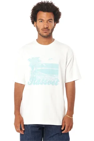 Rassvet Top, Herre, Hvid, S, Bomuld, Miami Logo T-shirt Strik