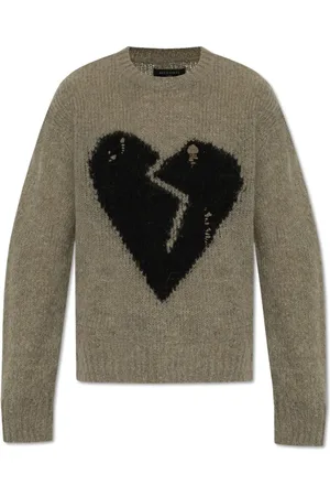AllSaints Strik, Herre, Grå, S, Uld, Sweater Luvheart