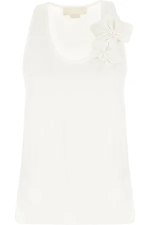 GENNY Top, Dame, Hvid, XS, Uld, Stilfuld TOP til modeelskere