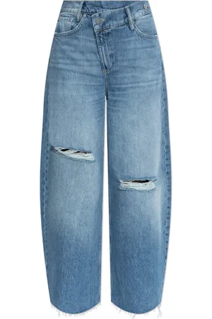 AllSaints Jeans, Dame, Blå, W24, Bomuld, ‘Aki’ Jeans