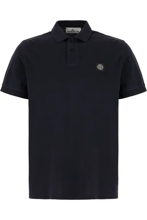 Stone Island Top, Herre, Blå, S, Bomuld, Klassisk Polo Shirt til Mænd