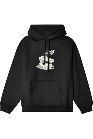 Rassvet Sweathshirts & Hoodies, Herre, Sort, M, Bomuld, Hoodie med frontlomme og skrift