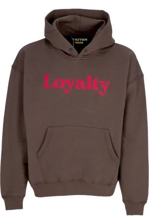 IUTER Sweathshirts & Hoodies, Herre, Brun, XS, Bomuld, Brun hættetrøje med forlomme