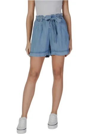 B YOUNG Shorts, Dame, Blå, S, Denim, Blå Lyocell Forår/Sommer Dame Shorts