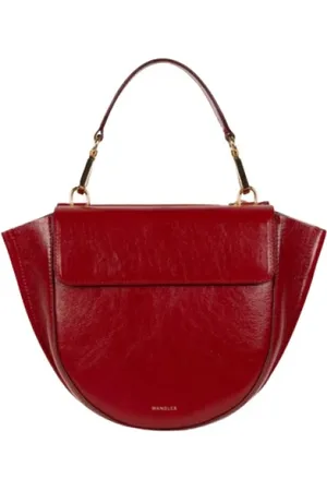 Wandler Taske, Dame, Rød, ONE SIZE, Uld, Rød Crossbody Taske med Magnetlukning