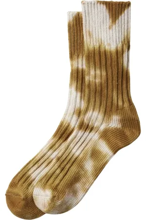 RoToTo Undertøj, Herre, Flerfarvet, M, Bomuld, Chunky Ribbed Crew Socks Tie Dye