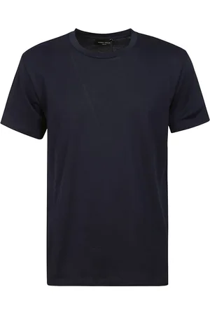 Roberto Collina Top, Herre, Blå, M, Linned, Blåt Linned T-Shirt med Halve Ærmer