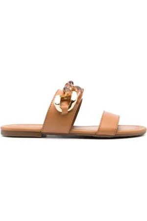 See by Chloé Sko, Dame, Brun, 36 EU, Læder, Monyca Kædedetalje Lædersandaler