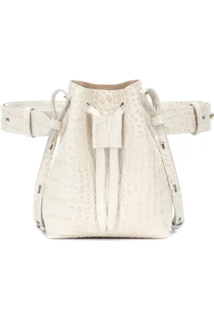 Nanushka Taske, Dame, , ONE SIZE, Polyester, Konvertibel Bucket Bag i Creme