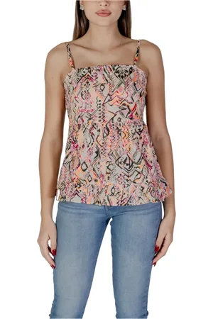 B YOUNG Top, Dame, Lyserød, S, Bomuld, Bomuld Tank Top Firkantet Halsudskæring