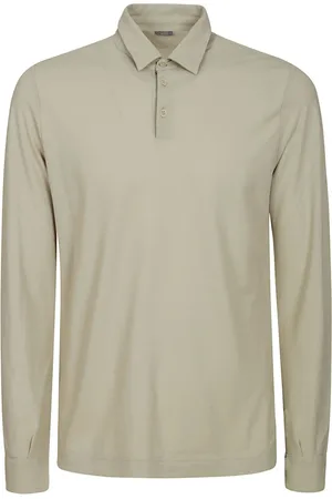 ZANONE Top, Herre, , 2XL, Bomuld, Ice Cotton Langærmet Polo Skjorte