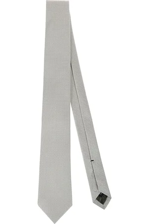 Errico Formicola Tilbehør, Herre, Grå, ONE SIZE, Håndsyet Skræddersyet Slips