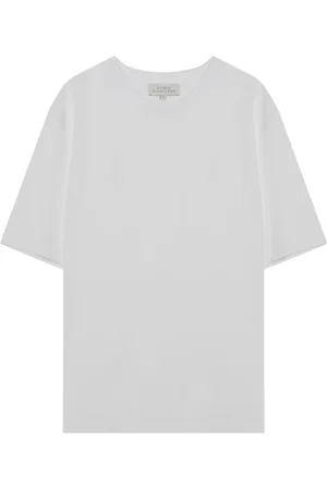 STUDIO NICHOLSON Top, Herre, Hvid, S, Kortærmet rund hals T-shirt