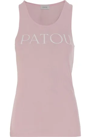 Patou Top, Dame, Lyserød, S, Bomuld, Ærmeløs Top i Bomuld med Frontlogo