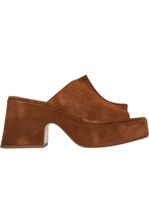 Curiosité Sko, Dame, Brun, 40 EU, Uld, Brun Ruskindspumps Elegant Stilfuldt Design