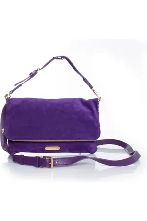 Ralph Lauren Taske, Dame, Lilla, ONE SIZE, Uld, Ruskind skuldertasker