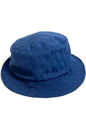 Dior Pre-owned, Dame, Blå, ONE SIZE, Tyl, Pre-owned Stof hatte