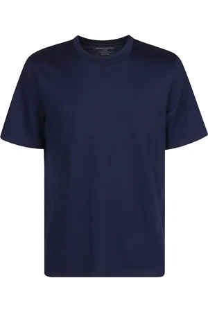 Majestic Top, Herre, Blå, S, Bomuld, Bomuld T-shirt med korte ærmer