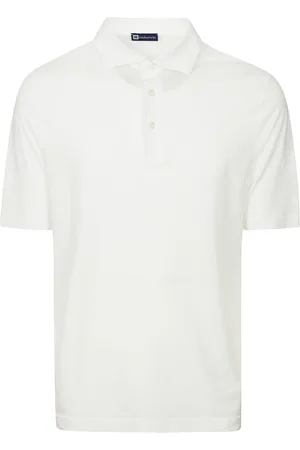 hindustrie Top, Herre, Hvid, 3XL, Bomuld, Hvid Bomuld Polo Skjorte Knaplukning