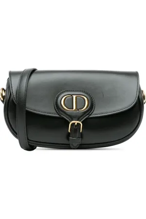 Dior Pre-owned, Dame, Sort, ONE SIZE, Uld, Pre-owned Laeder skuldertasker