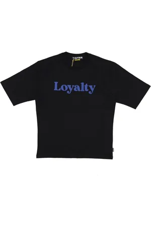IUTER Top, Herre, Sort, L, Bomuld, Sort Mænds Loyalty Tee Kortærmet