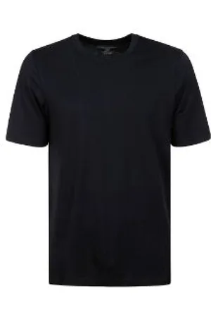 Majestic Top, Herre, Blå, L, Kortærmet Rund Hals T-shirt