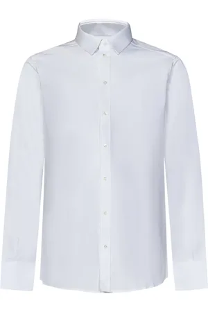 Dolce & Gabbana Skjorte, Herre, Hvid, L, Bomuld, Hvid Slim Fit Italiensk Krave Skjorte