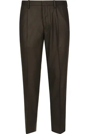 hindustrie Bukser, Herre, Grøn, M, Uld, Elegant Chino Bukser