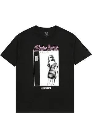 Pleasures Top, Herre, Sort, M, Bomuld, Grafisk Print Bomuld T-Shirt