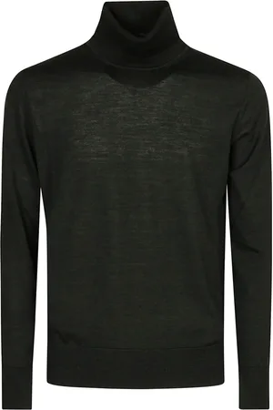 hindustrie Strik, Herre, Grøn, 2XL, Uld, Højhalset sweater