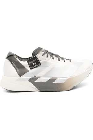 Y-3 Sko, Herre, Grå, 40 1/2 EU, Grå sneakers med beige detaljer